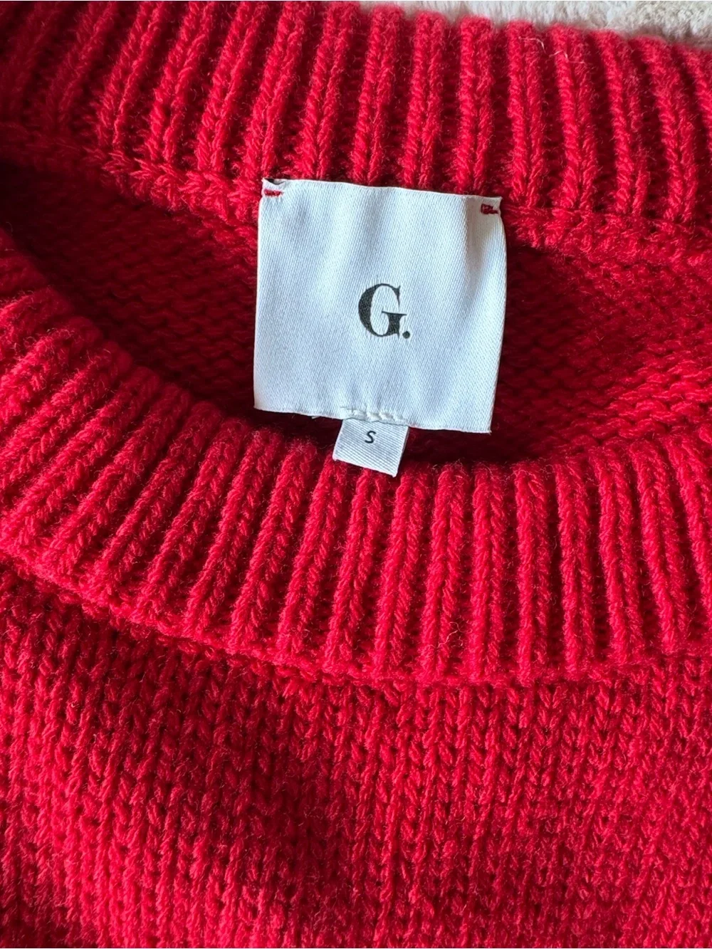 G Label by goop Red Wool Sweater - Picture 6 of 7